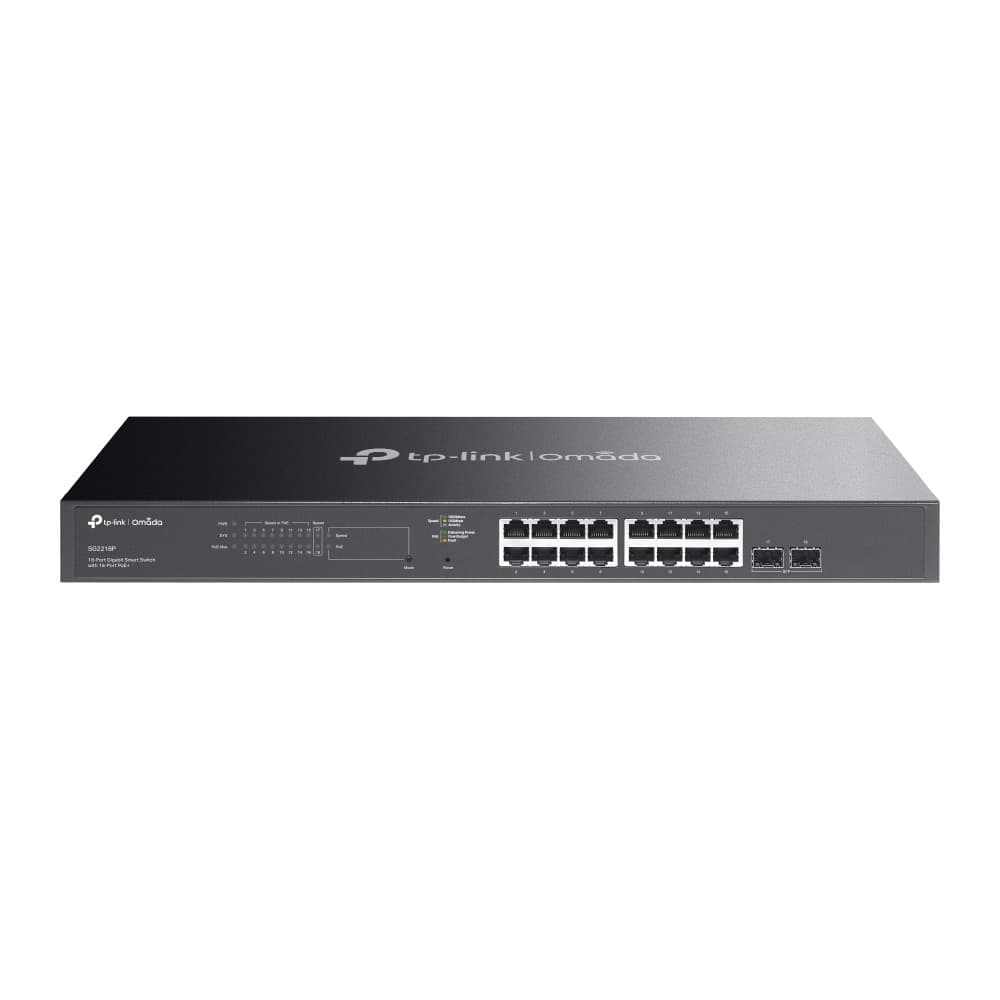 Switch Smart 16 Porte Gigabit PoE+, 2 SFP, SG2218P - 10
