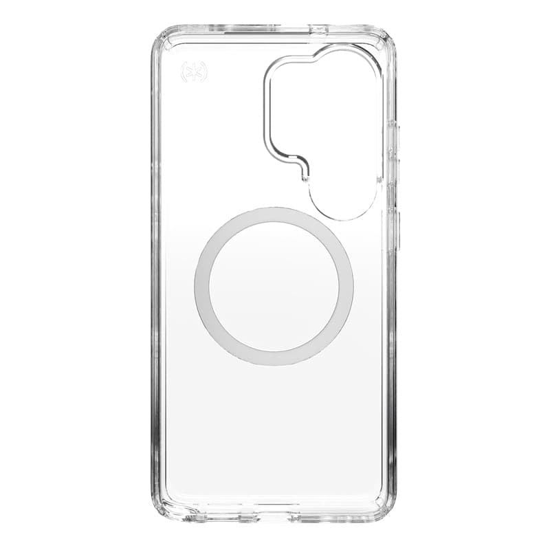 Speck Presidio Perfect-Clear Magnet - Custodia MagSafe per Samsung Galaxy S26 Ultra (Trasparente/Trasparente/Argento) - 9