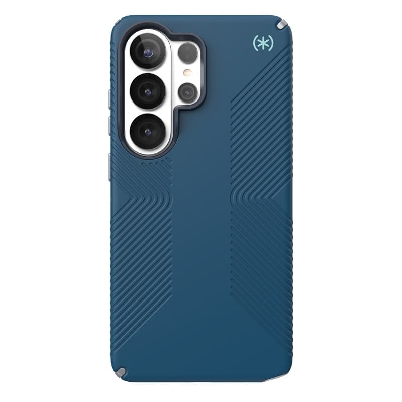 Speck Presidio2 Grip Magnet - Custodia MagSafe per Samsung Galaxy S26 Ultra (Deep Sea/Argento metallizzato/Blu magico) - 8