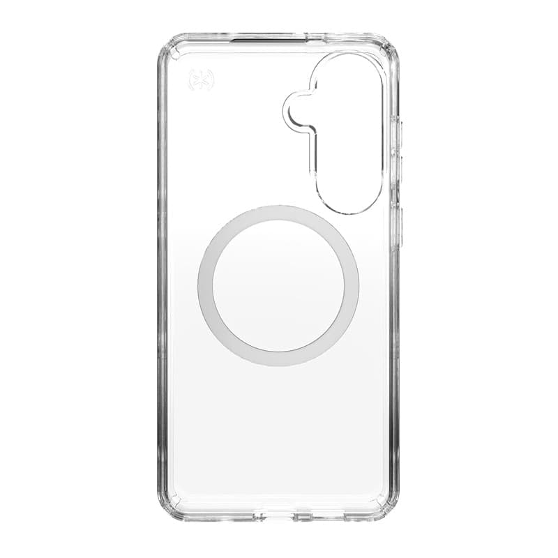 Speck Presidio Perfect-Clear Magnet - Custodia MagSafe per Samsung Galaxy S26+ (Trasparente/Trasparente/Argento) - 9