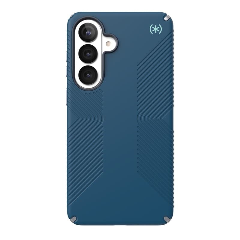Speck Presidio2 Grip Magnet - Custodia MagSafe per Samsung Galaxy S26+ (Deep Sea/Silver Metallic/Spell Blue) - 18