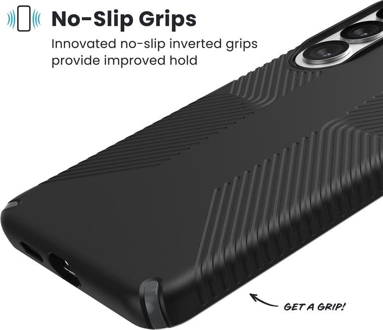 Speck Presidio2 Grip Magnet - Custodia MagSafe per Samsung Galaxy S26+ (Nero/Grigio Ardesia/Bianco) - 14