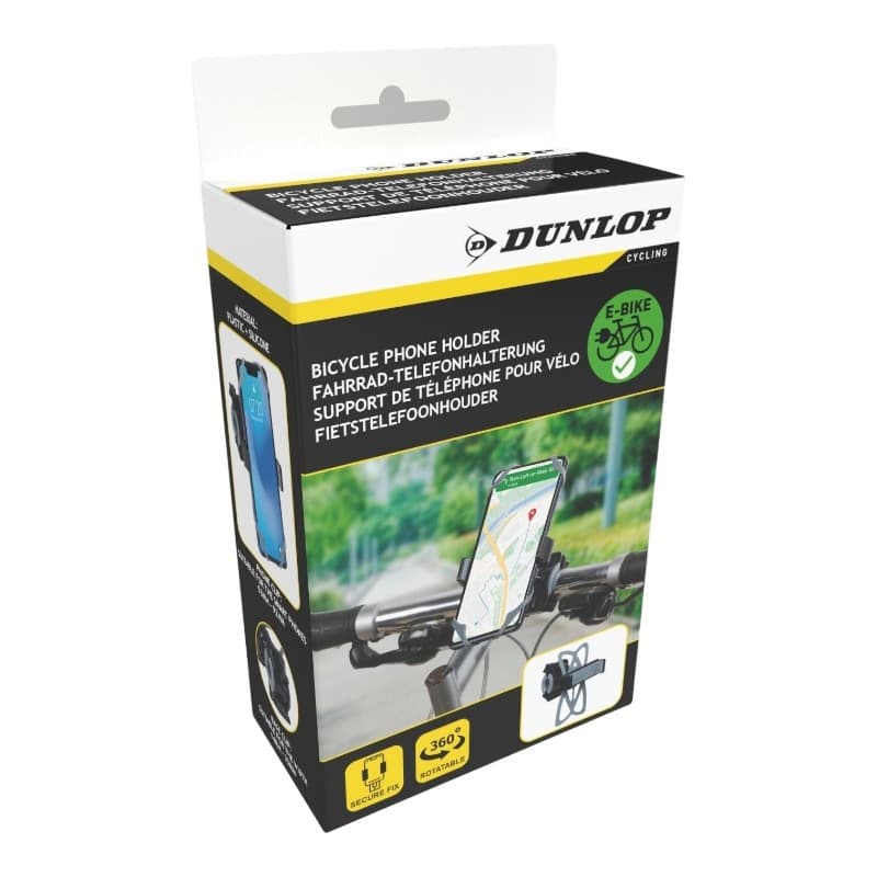 Dunlop - Supporto per telefono da bici (grigio) - 6