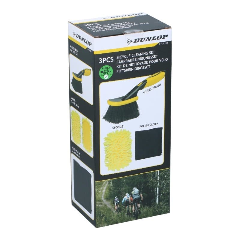 Dunlop - Kit per la pulizia della bici (3 pezzi) - 2