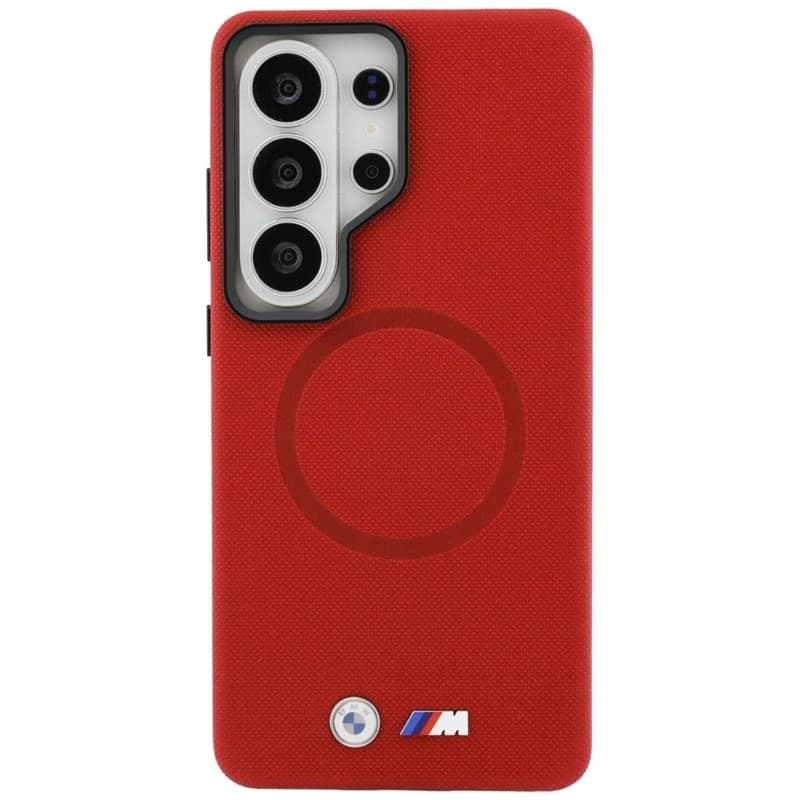 Custodia MagSafe con logo in metallo BMW M per Samsung Galaxy S26 Ultra (rossa) - 11