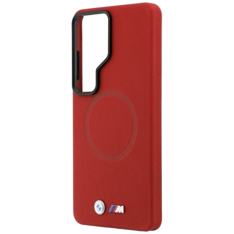 Custodia MagSafe con logo in metallo BMW M per Samsung Galaxy S26 Ultra (rossa) - 14