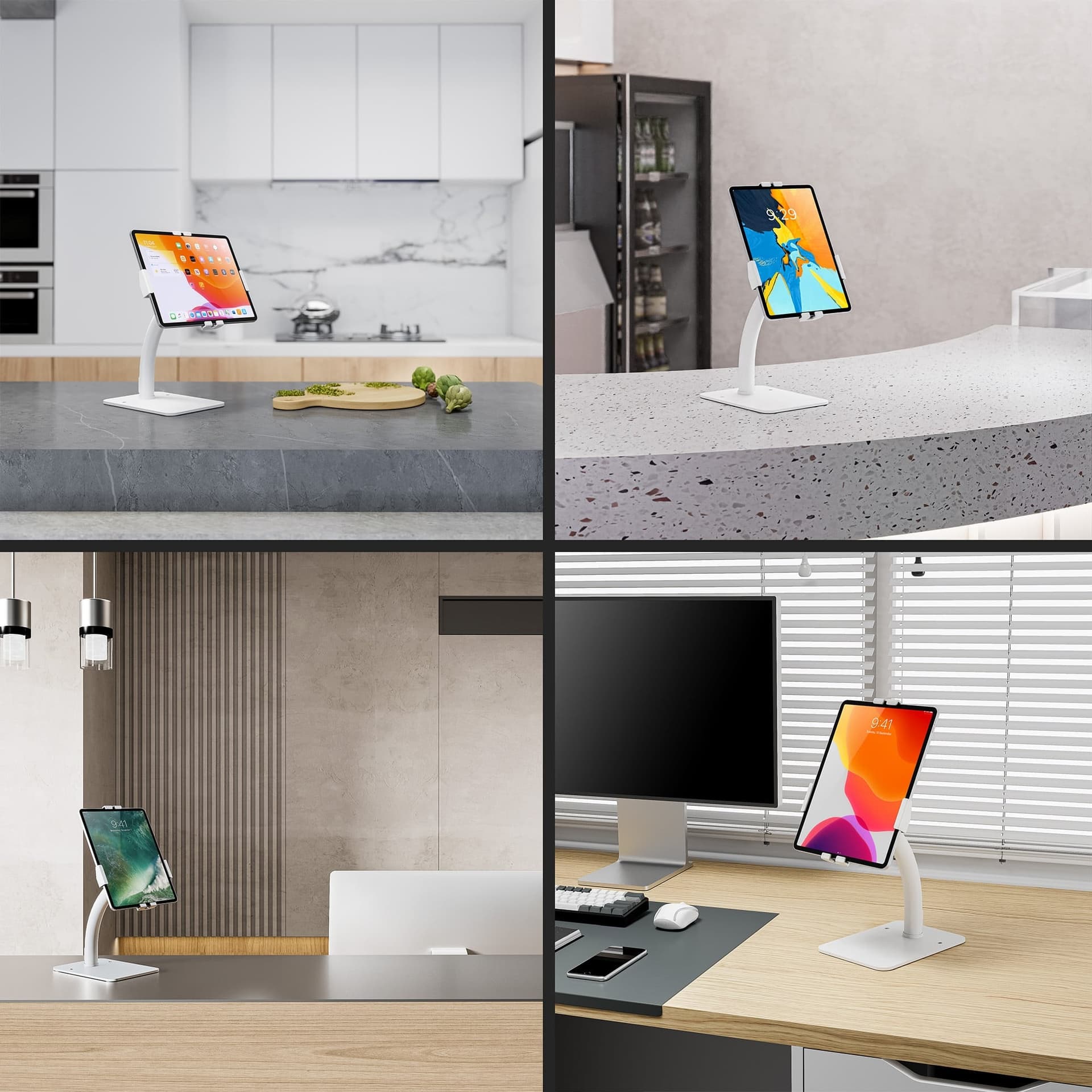 Supporto da Banco Antifurto per Tablet 7,9-11'' con Rotazione 360&deg - 5