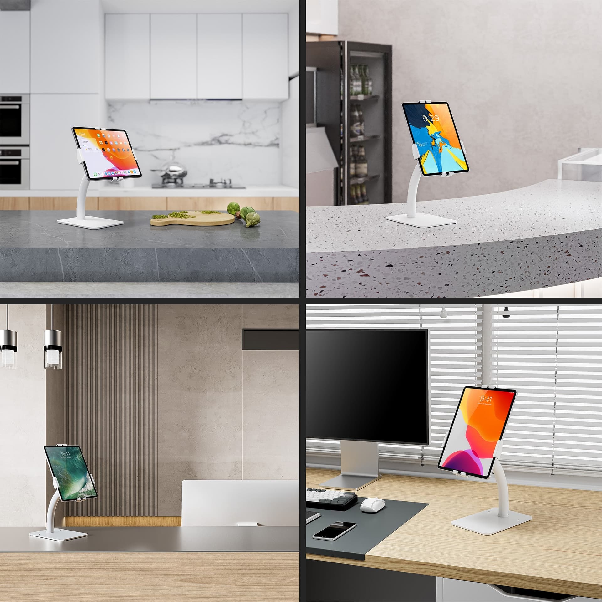 Supporto da Banco Antifurto per Tablet 7,9-11'' con Rotazione 360&deg - 6