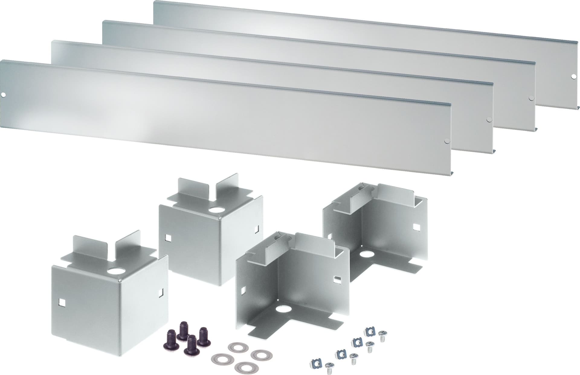 Zoccolo 800 x 800 mm per Armadi Rack Serie NextGen Grigio - 2