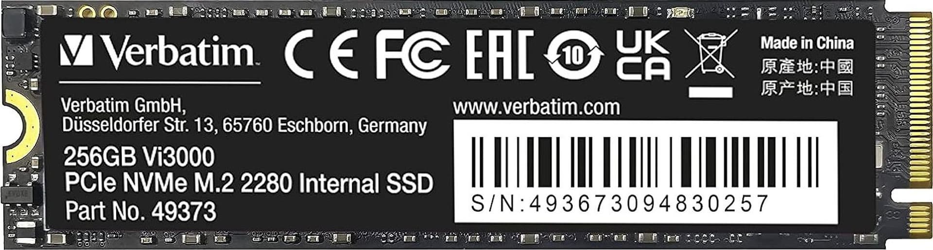 Disco a Stato Solido Vi3000 PCIe NVMe M.2 256GB - 3