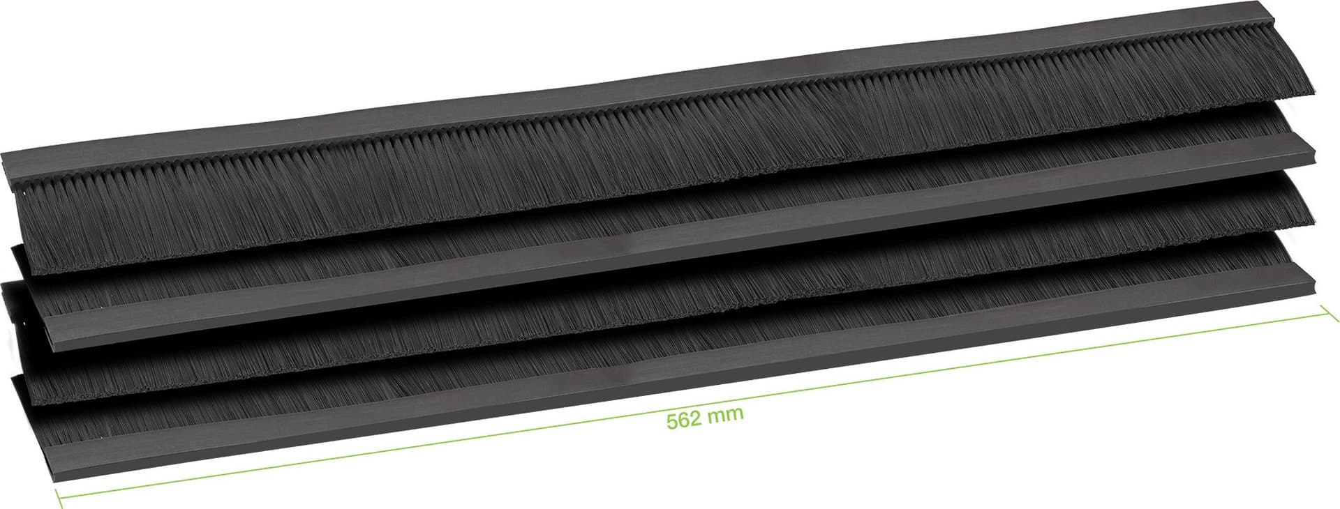 Quattro Spazzole Ingresso Cavi per Armadio Rack 562 mm - 4