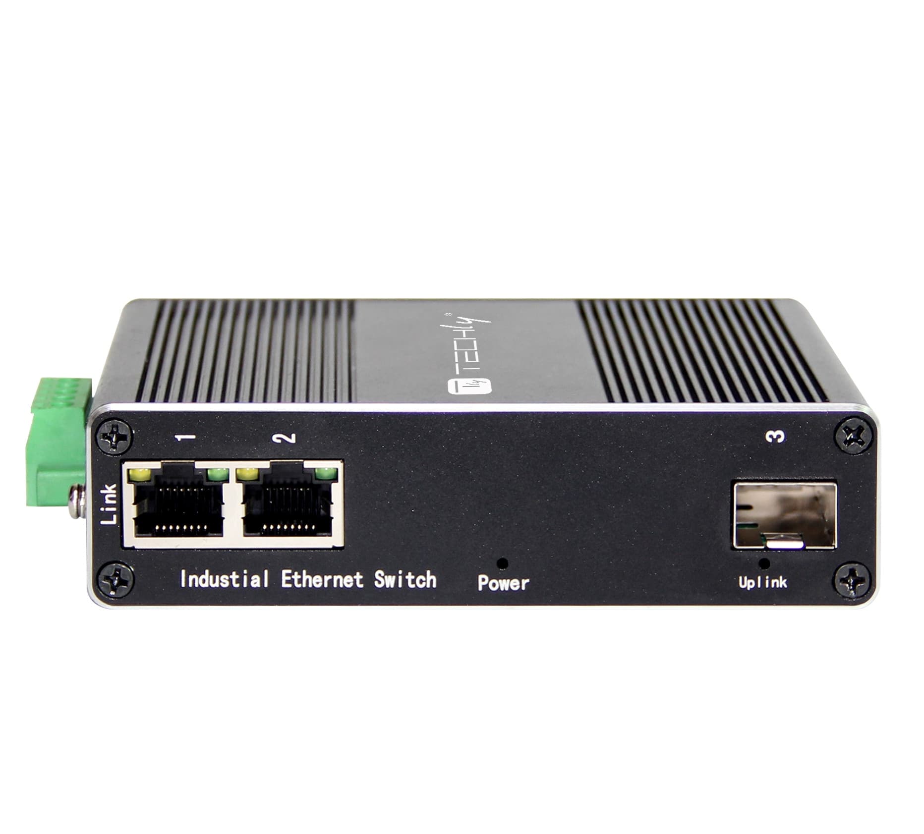 Convertitore Ethernet Industriale Gigabit 2 porte RJ45 a 1 porta SFP Non Gestito - 4
