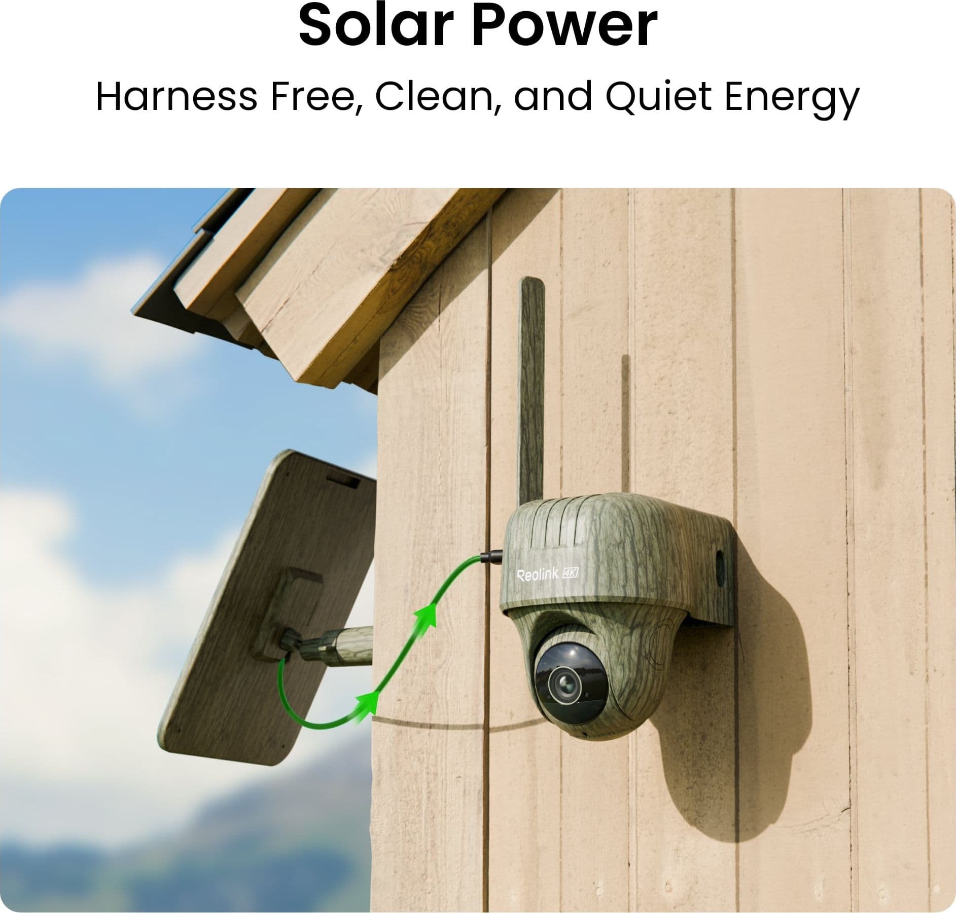 Telecamera da Esterno con Batteria/Pannello Solare 4K 8MP UHD IP64, Serie G450 - 4