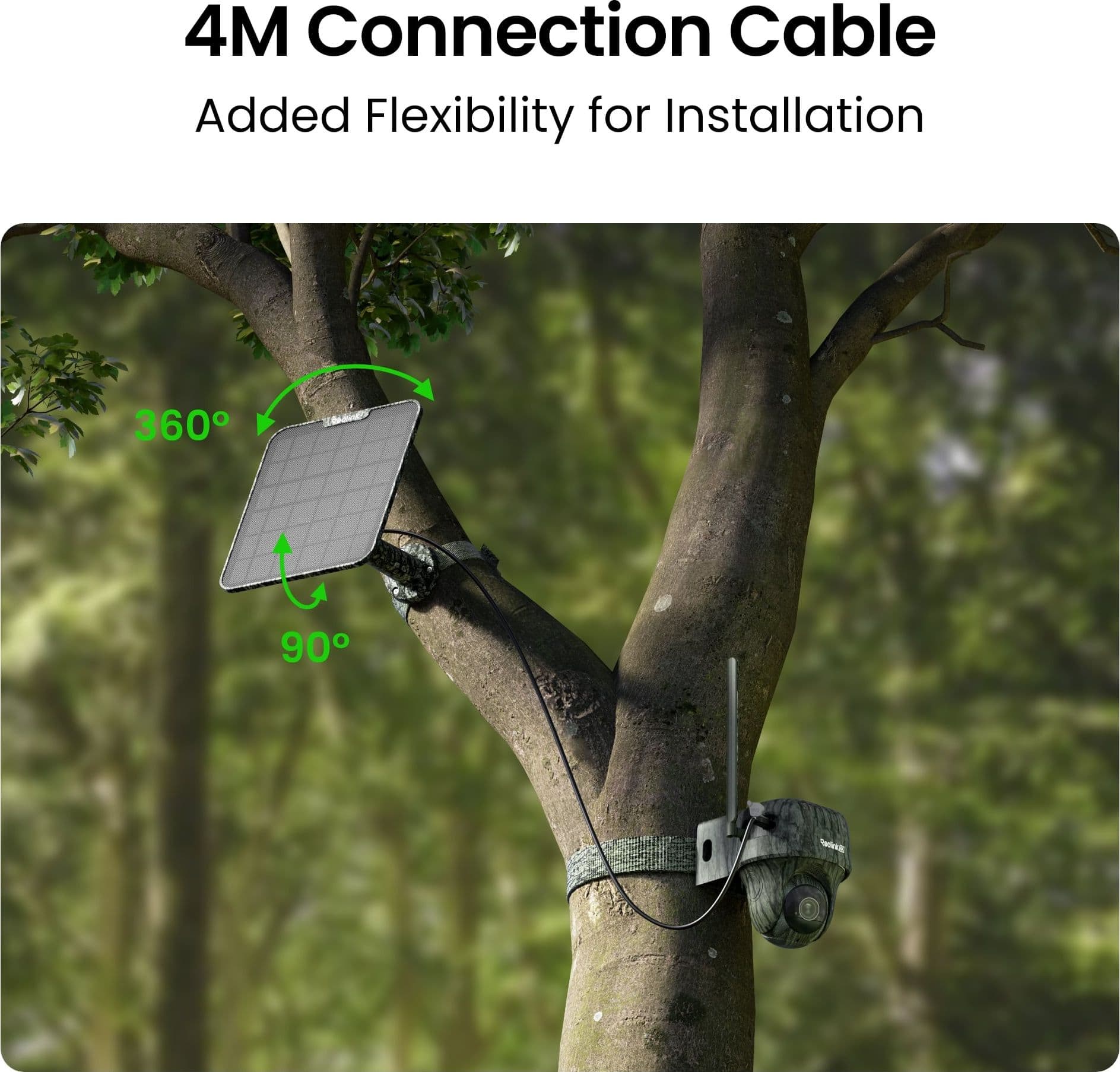 Telecamera da Esterno con Batteria/Pannello Solare 4K 8MP UHD IP64, Serie G450 - 5
