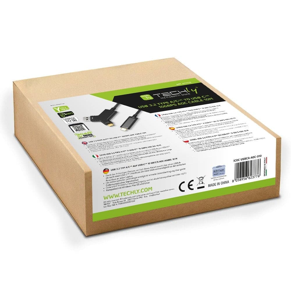 Cavo Ottico Attivo (AOC) USB 3.2 tipo A/C&trade a USB-C&trade 10 Gbps da 10 m - 2