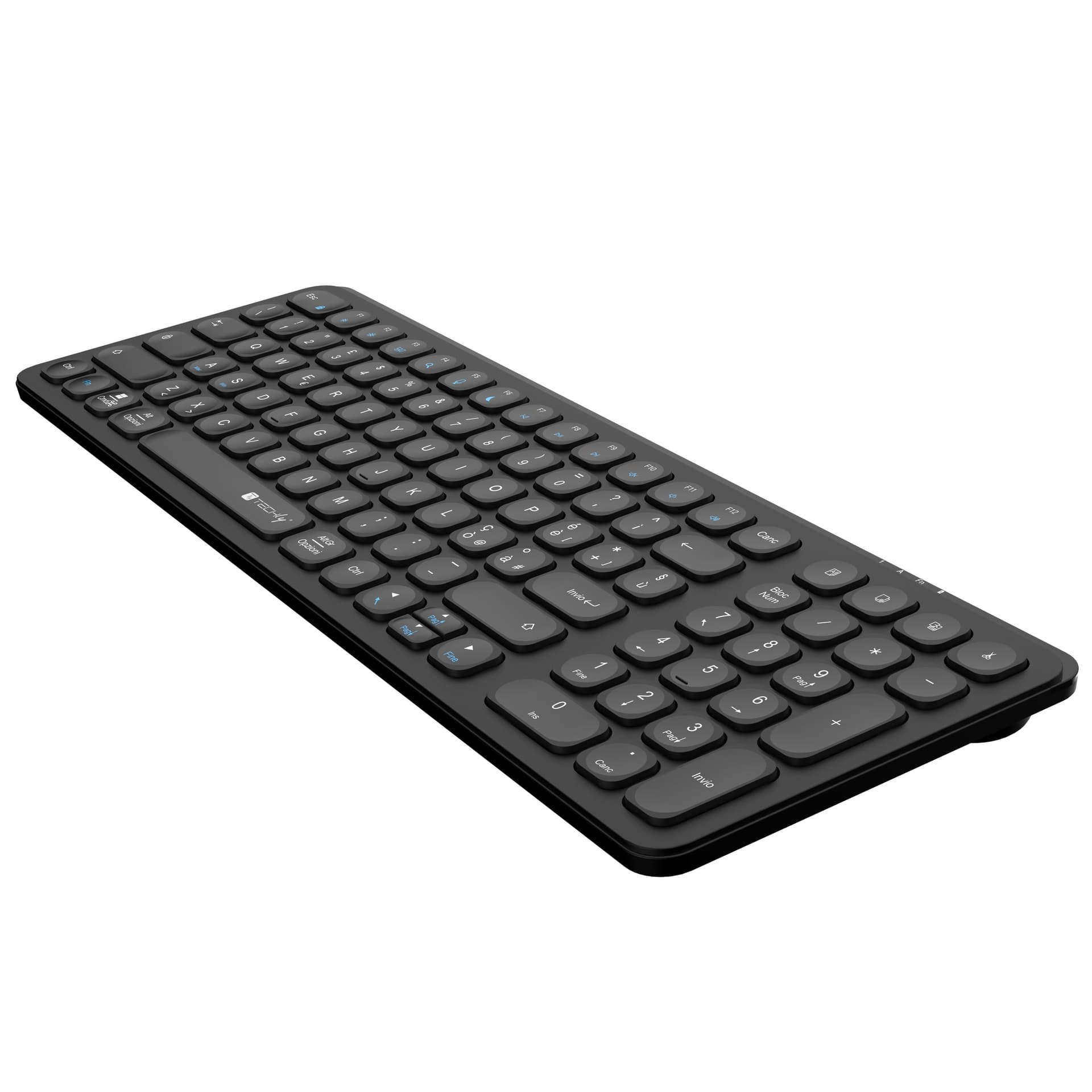 Tastiera Ultrasottile Wireless 2,4 Ghz Nero - 10