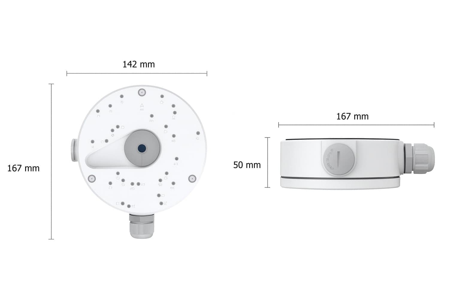 Scatola di Giunzione per Telecamere Dome, RLA-JBL1 - 4
