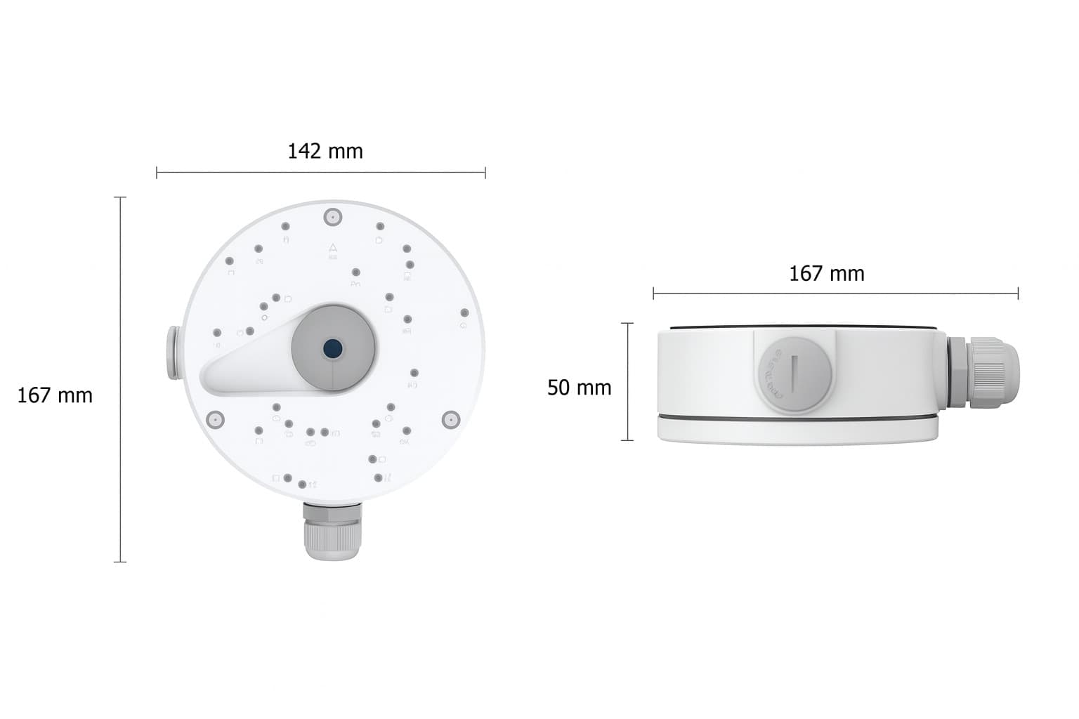Scatola di Giunzione per Telecamere Dome, RLA-JBL1 - 7