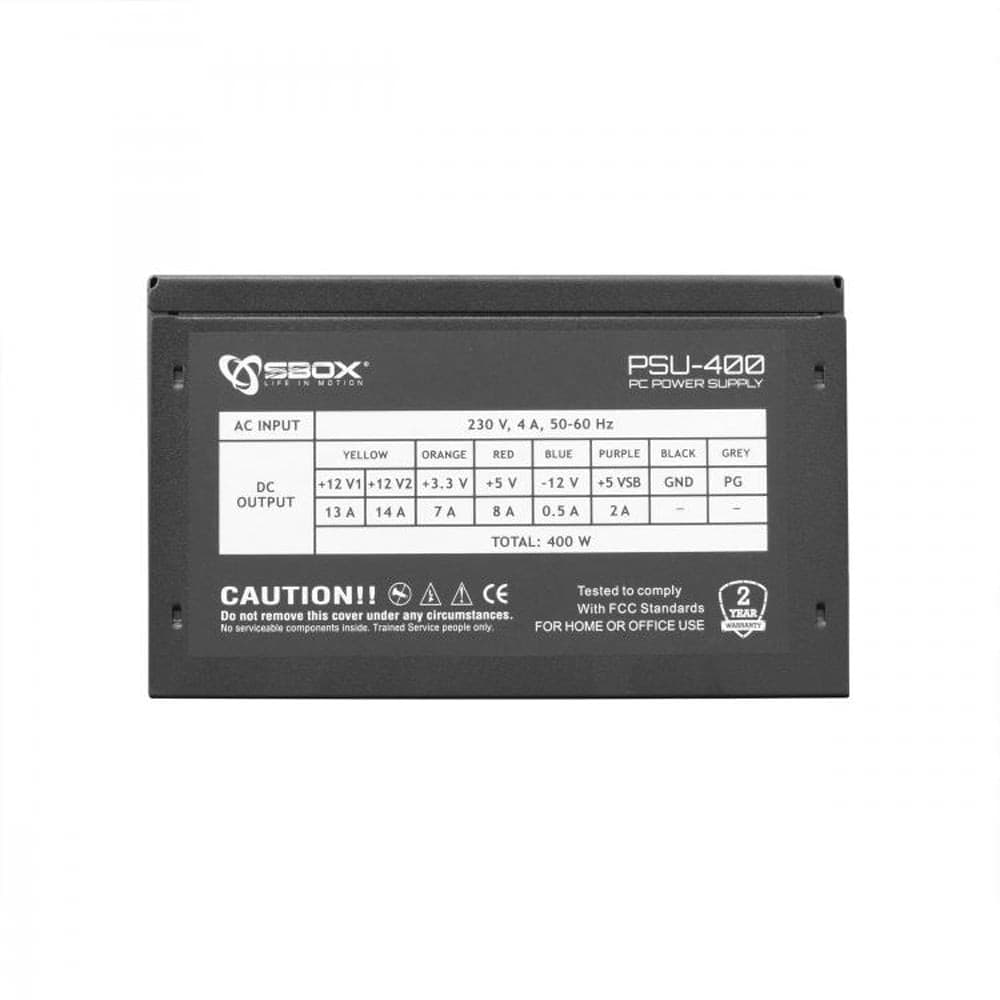 Alimentatore per PC 400W ATX Ventola 12cm - 3