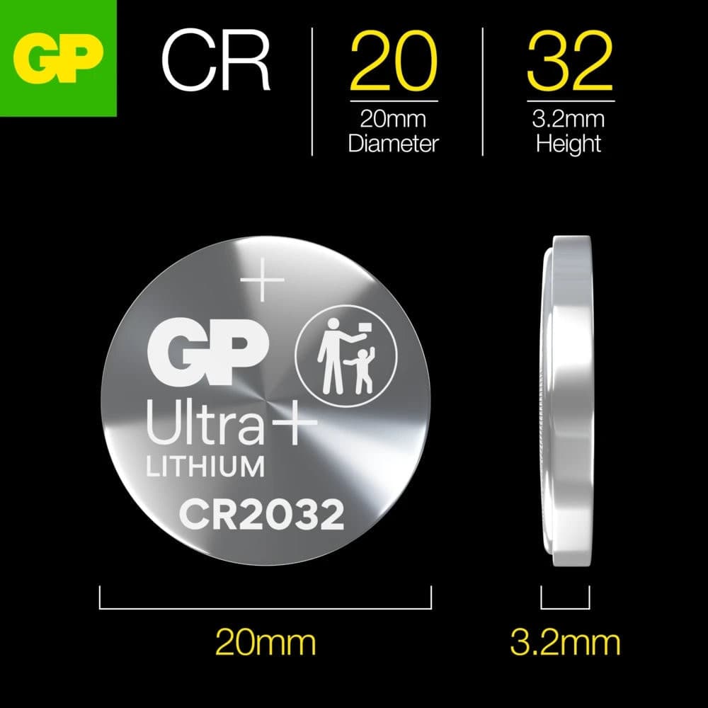 Blister 4 Batterie al Litio a Bottone 3V Lunga Durata CR2032 - 9