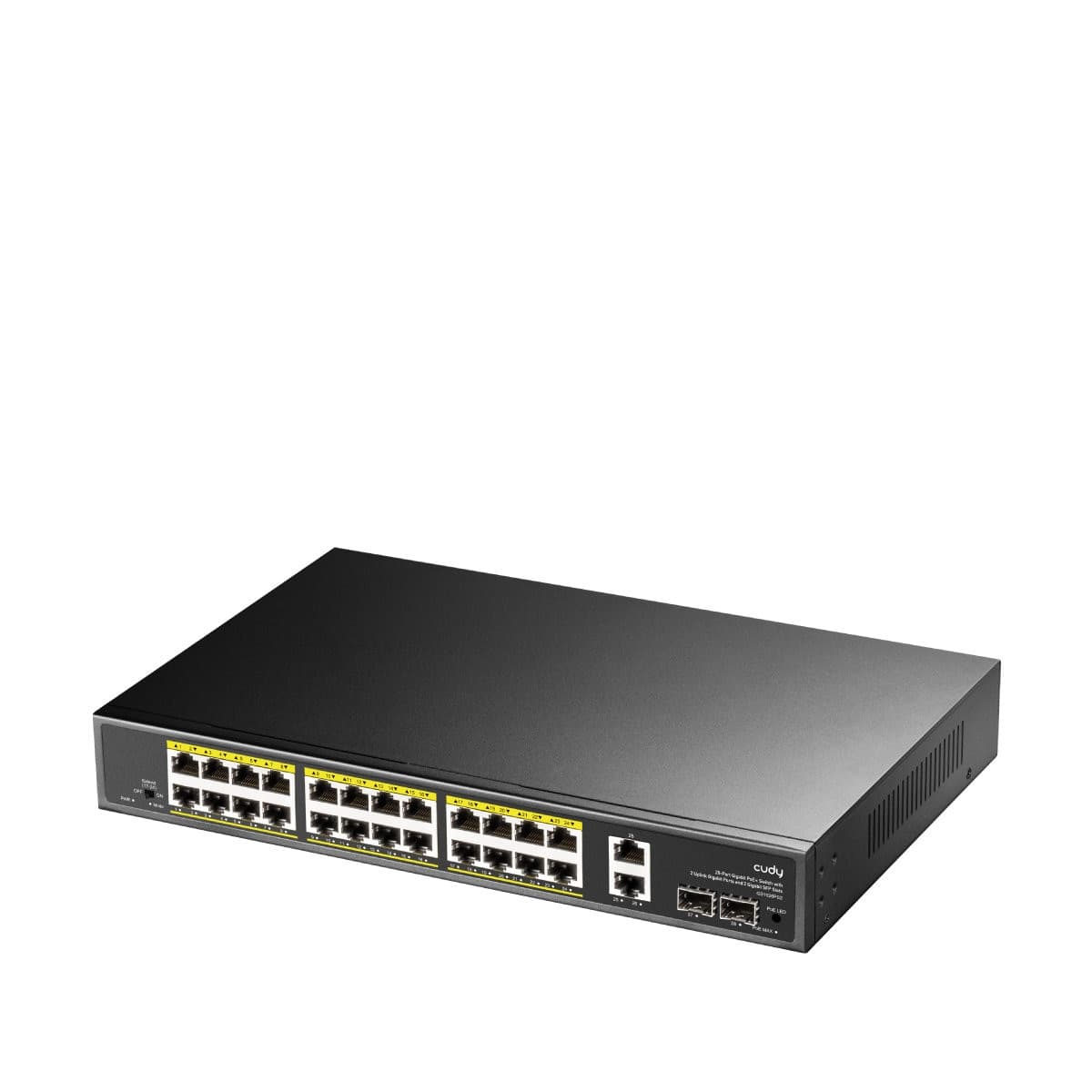 Switch Gigabit PoE+ 24 Porte con 2 Uplink GBE e 2 Gigabit SFP, GS1026PS2 Nero - 9