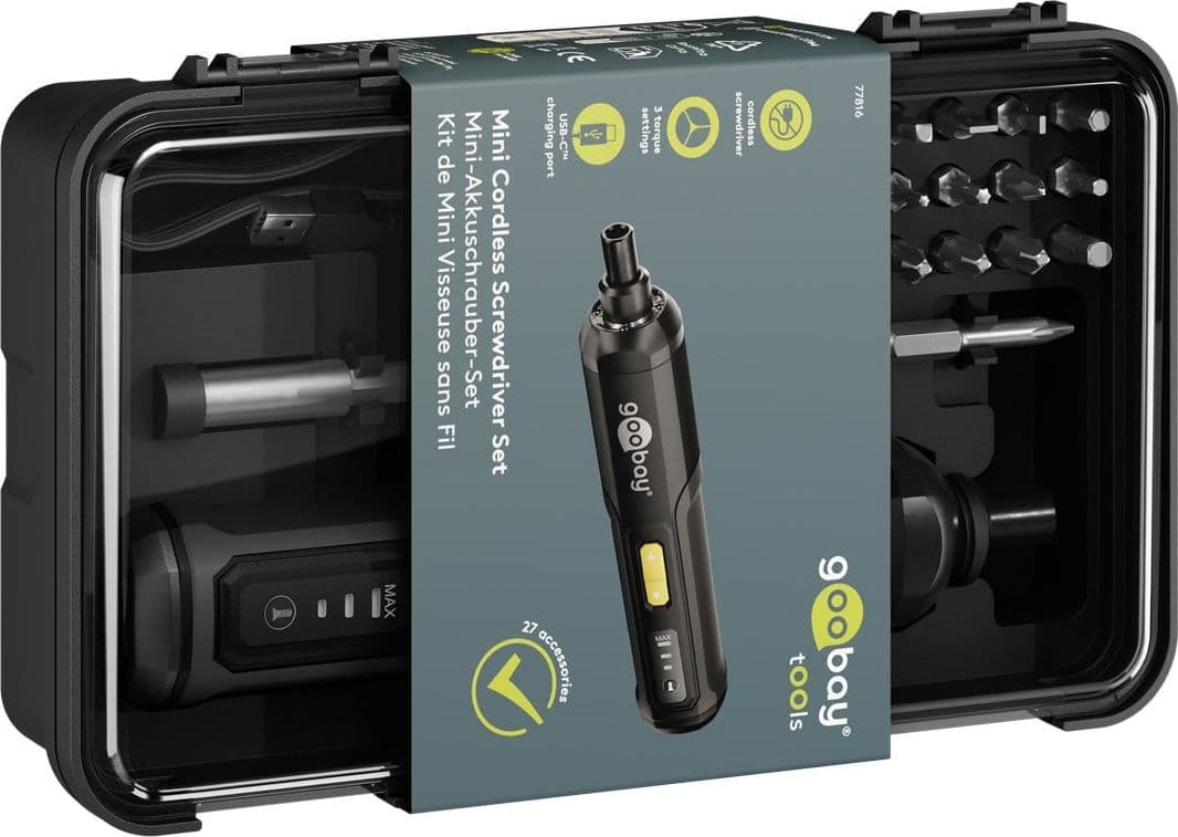 Set Mini Avvitatore a Batteria 28pz con Punte di Precisione - 2