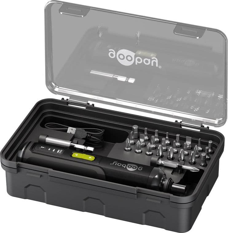 Set Mini Avvitatore a Batteria 28pz con Punte di Precisione - 10