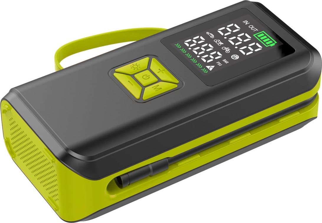 Compressore d'aria Portatile a Batteria Ricaricabile e Display a LED - 9