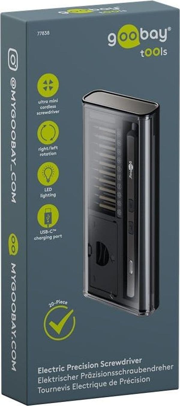 Set Cacciavite Elettrico con 20 Punte di Precisione - 2