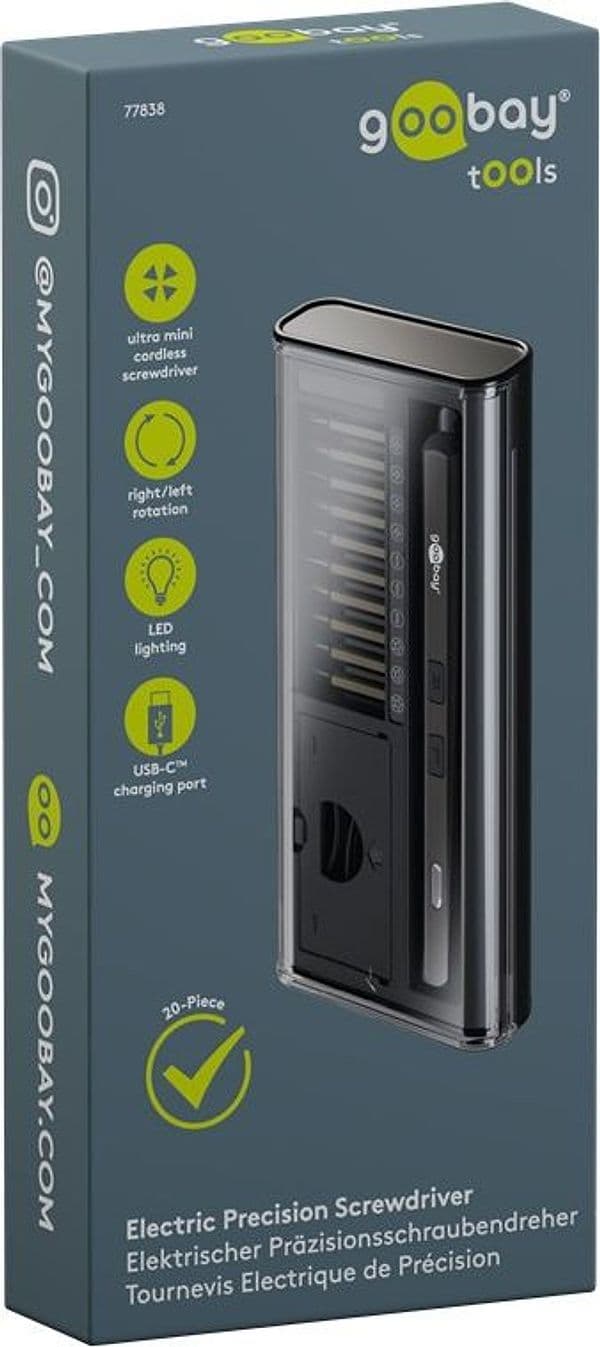 Set Cacciavite Elettrico con 20 Punte di Precisione - 11