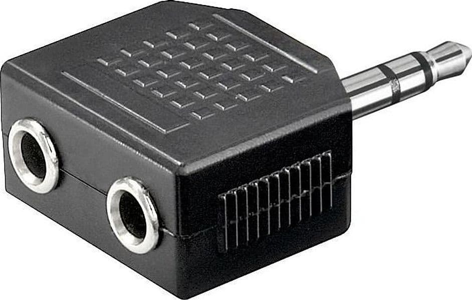 Adattatore Audio 3.5mm Stereo 1M/2F - 3