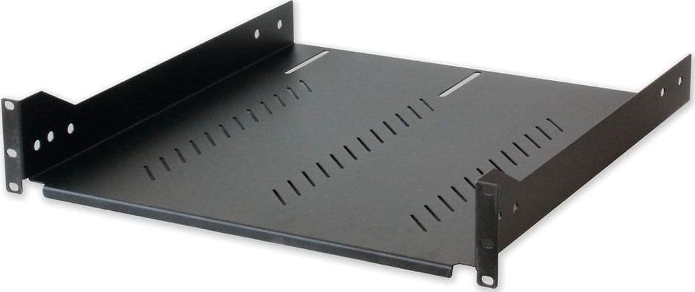 Mensola per Rack 19'' 470 mm 2U Nera 4 punti - 6