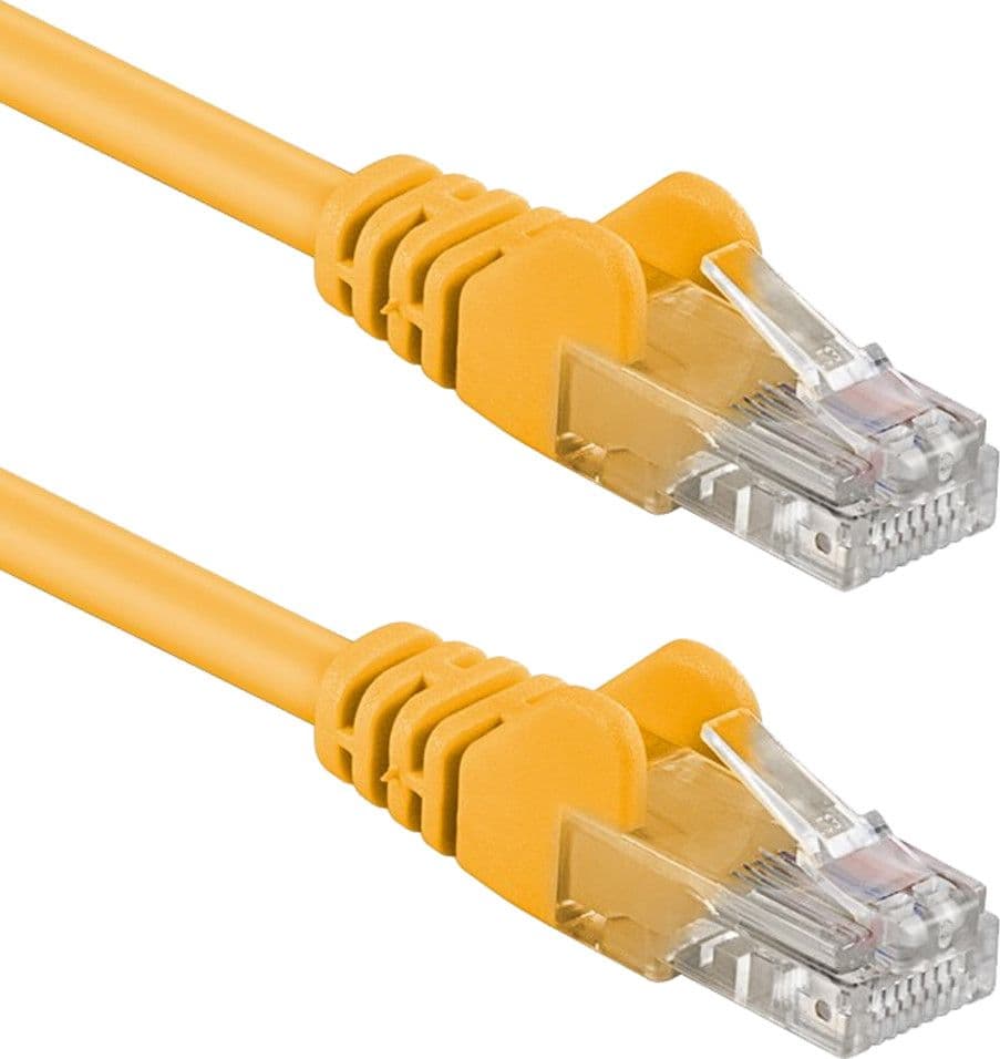 Cavo di rete Patch in Rame Cat. 5e Giallo UTP 10 m - 6
