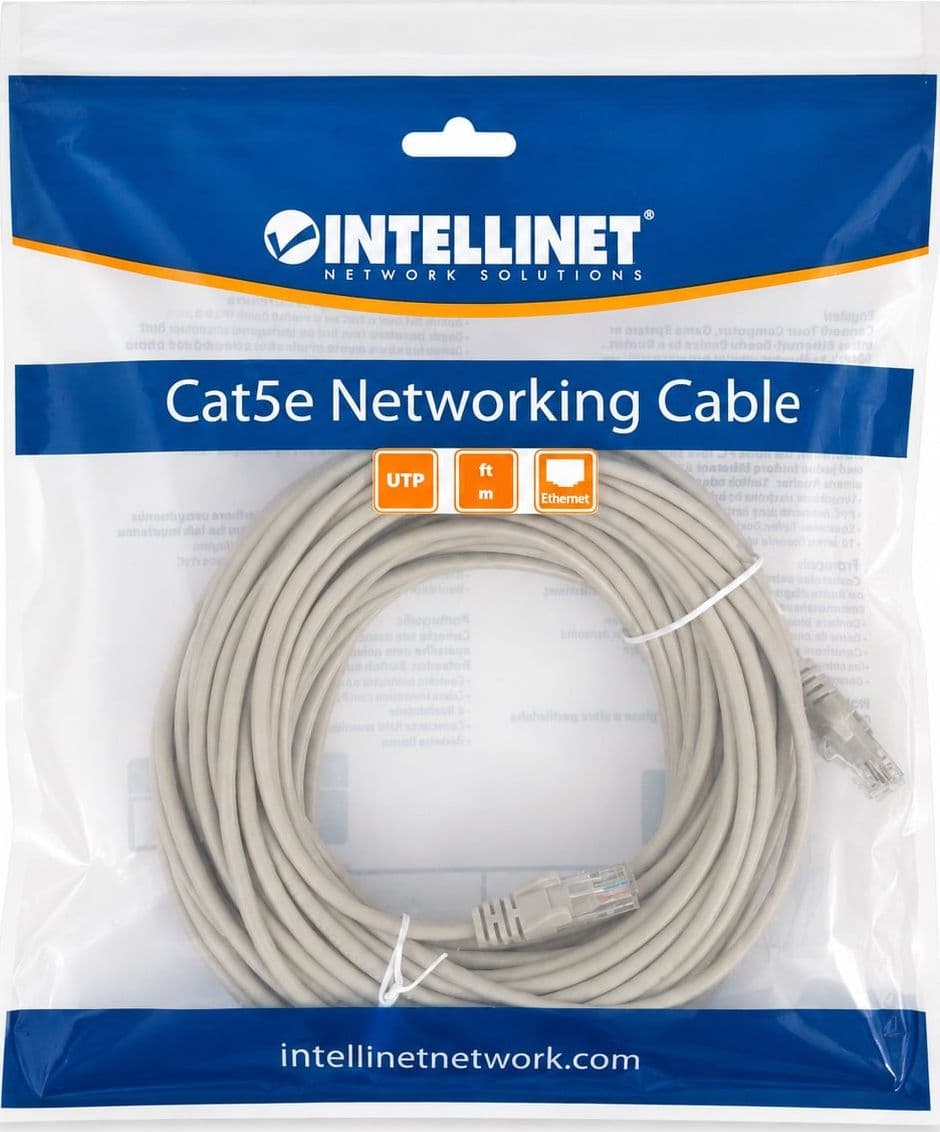 Cavo di rete Patch in Rame Cat. 5e Grigio UTP 20 m - 8