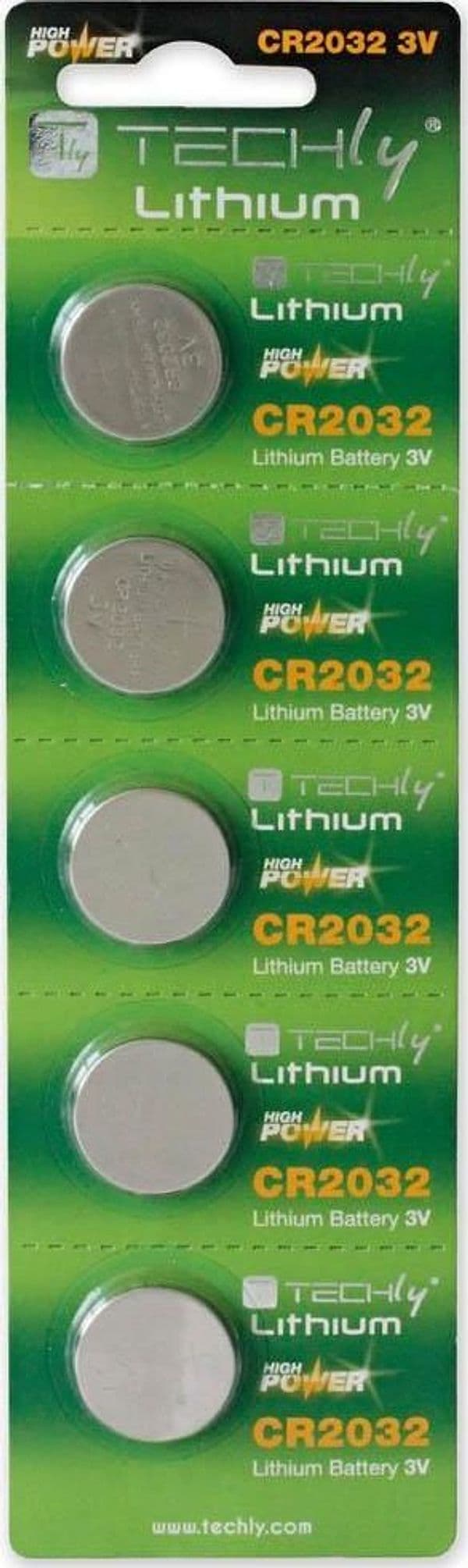 Batterie a Bottone Litio CR2032 (set 5 pz)