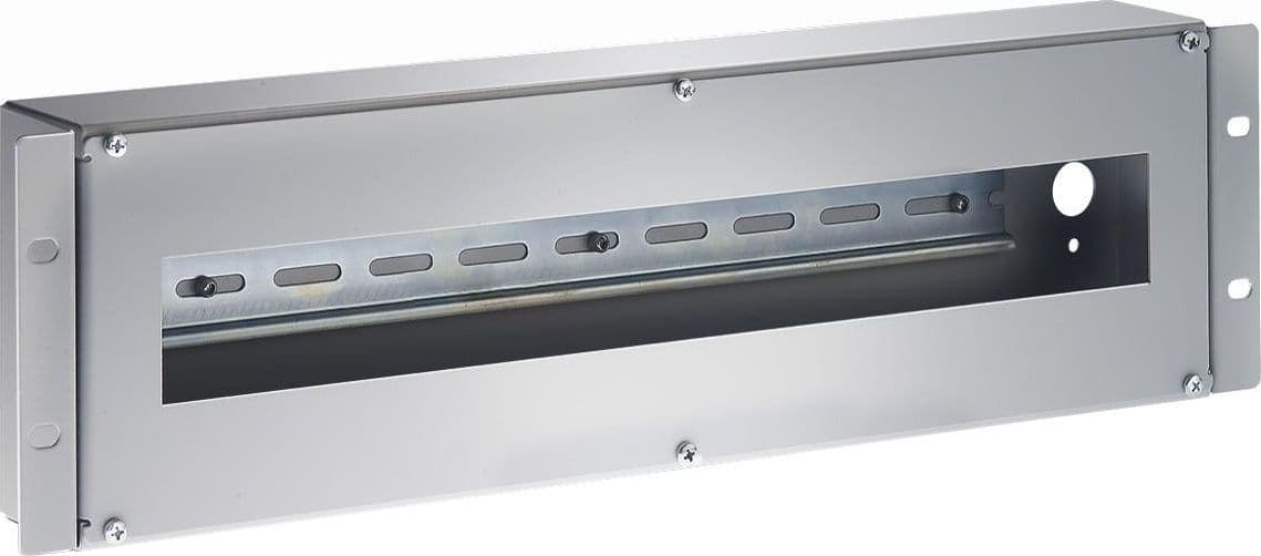 Contenitore Guida DIN 3U per Armadi 19'' Grigio