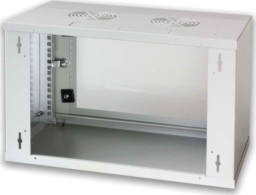 Armadio Rack 19'' a muro 10 unit&agrave prof. 400 Grigio Assemblato - 3