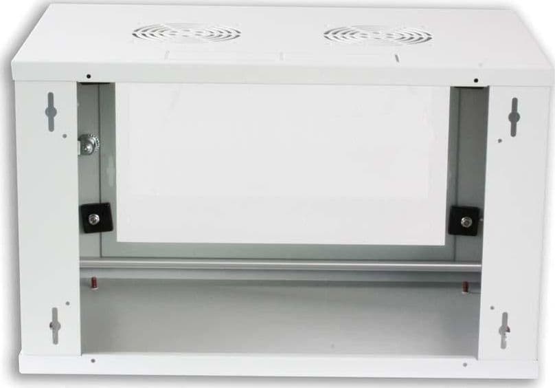 Armadio Rack 19'' a muro 10 unit&agrave prof. 400 Grigio Assemblato - 4