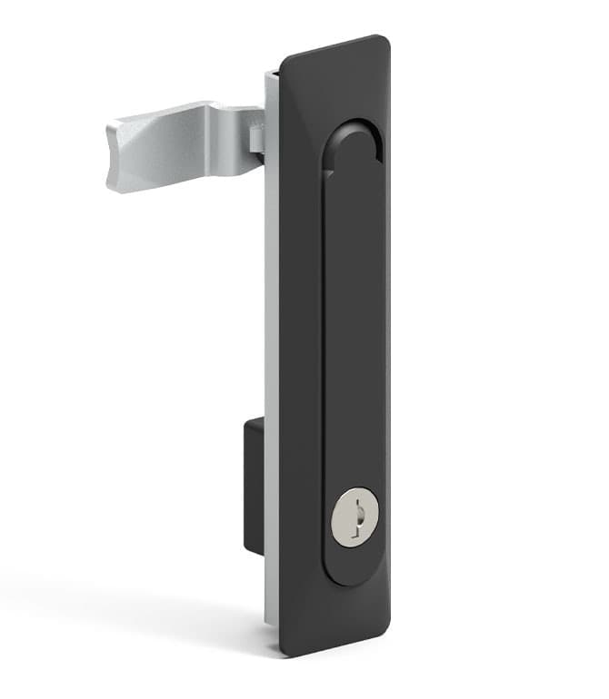 Maniglia Girevole per Porta Armadi Rack Nera - 7