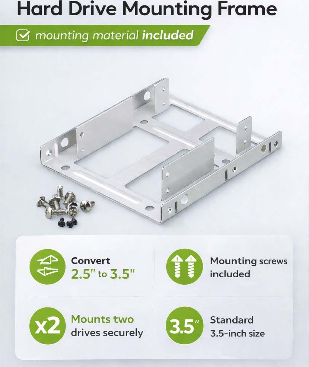 Kit di Montaggio per HDD da 2.5'' su Alloggio da 3.5'' - 5