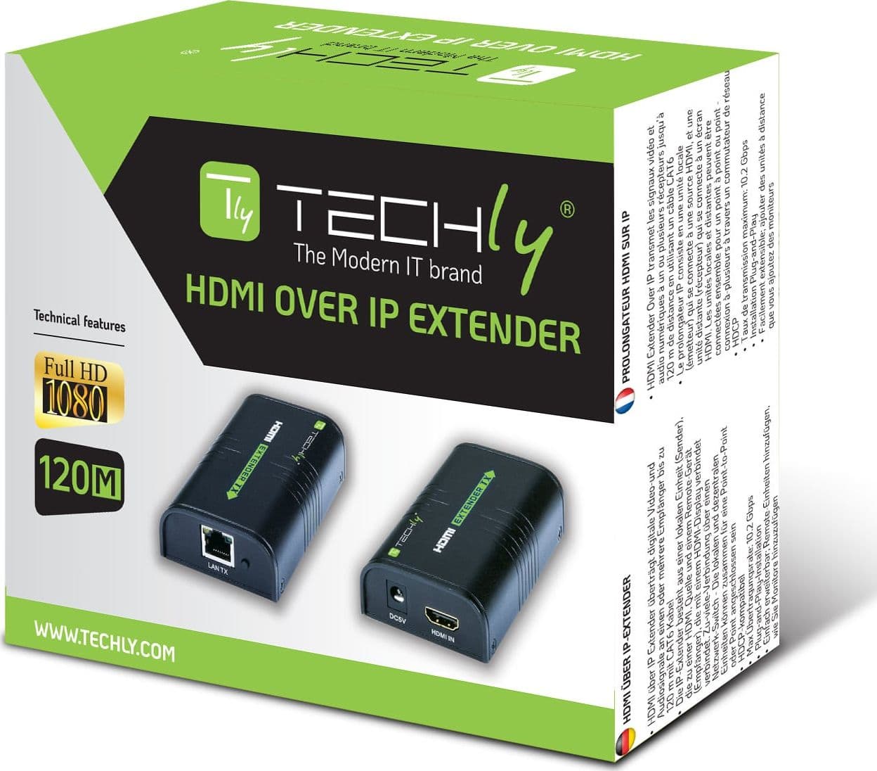 Extender/Splitter HDMI su Cavo Cat.6 1080p@60Hz fino a 120m - 2