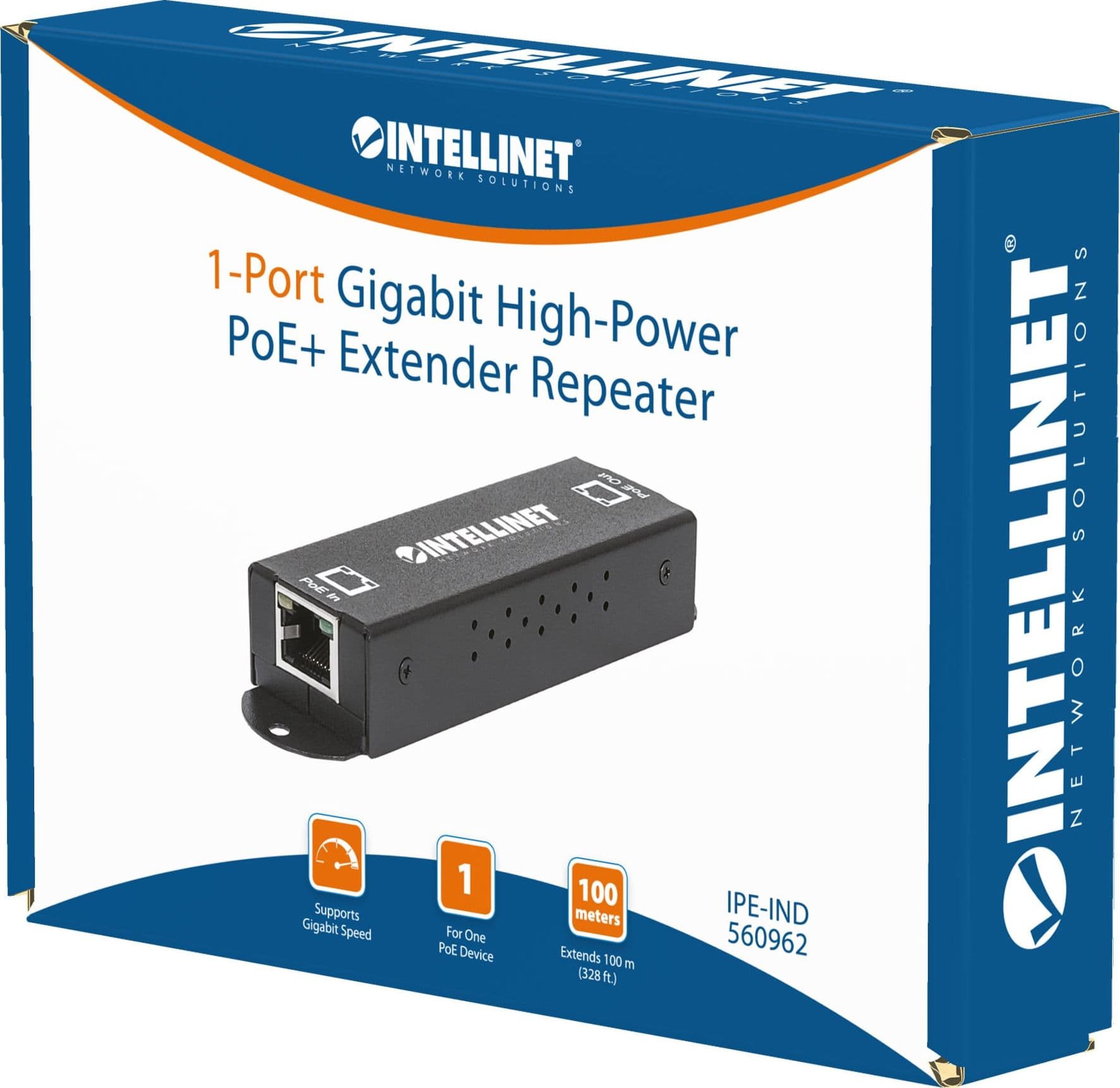 Repeater Gigabit ad alta potenza PoE+ Extender - 2