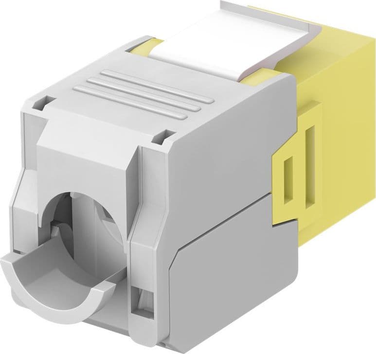 Frutto Keystone RJ45 Cat6A UTP 500MHz Giallo - 5
