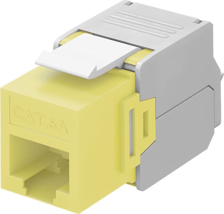 Frutto Keystone RJ45 Cat6A UTP 500MHz Giallo - 6