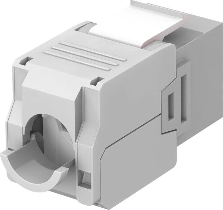 Frutto Keystone RJ45 Cat6A UTP 500MHz Grigio - 2