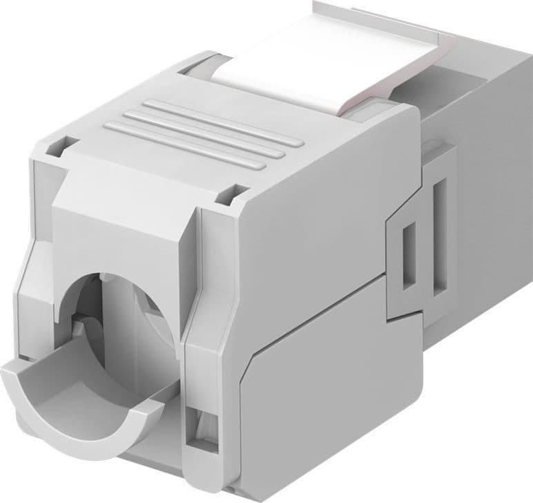 Frutto Keystone RJ45 Cat6A UTP 500MHz Grigio - 4