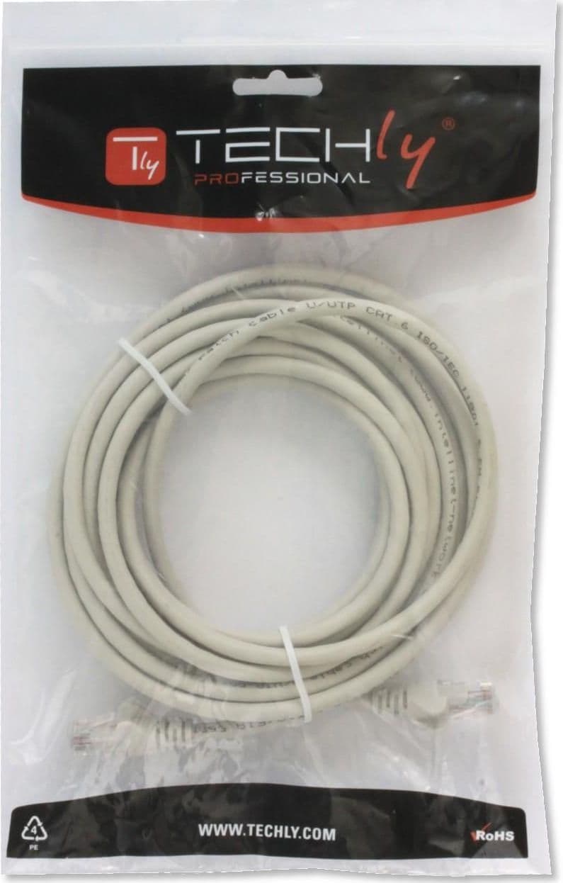Cavo di rete Patch in CCA Cat.6 Grigio UTP 7,5m - 10