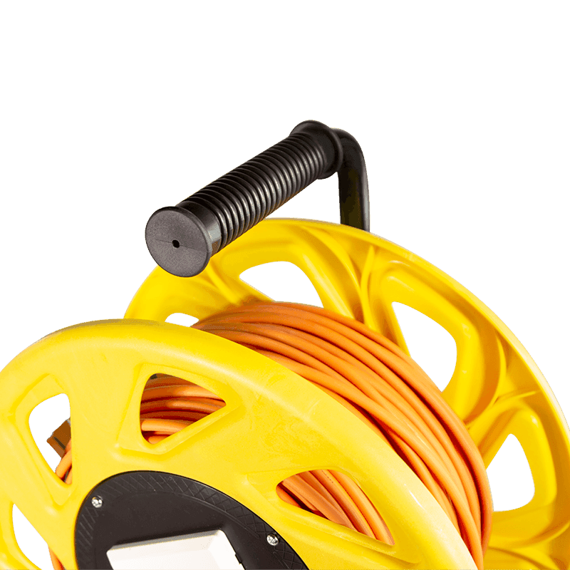 Cavo Patch Cat6A Plug RJ45 S/FTP LSZH con Avvolgicavo 60m Arancione - 9