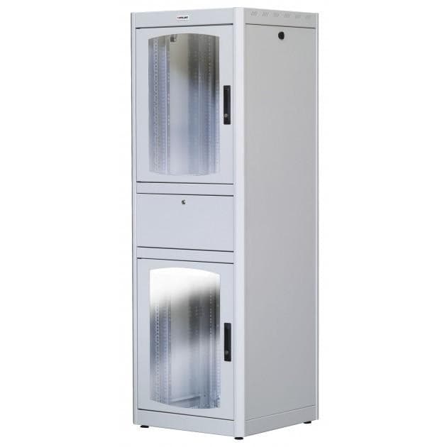 Armadio Rack 19'' 600x800 38U con Ripiano Tastiera Grigio - 3
