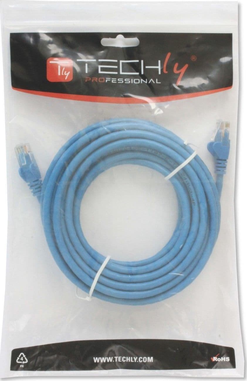Cavo di Rete Patch in Rame Cat.6 Blu UTP 5m - 2